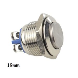 Interruttore Metallico Antivandalo NA 19mm